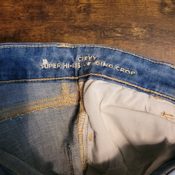 American Eagle Jeans 2 R Crop Jegging Curvy Super Hi Rise Next Level Stretch - Picture 5 of 11